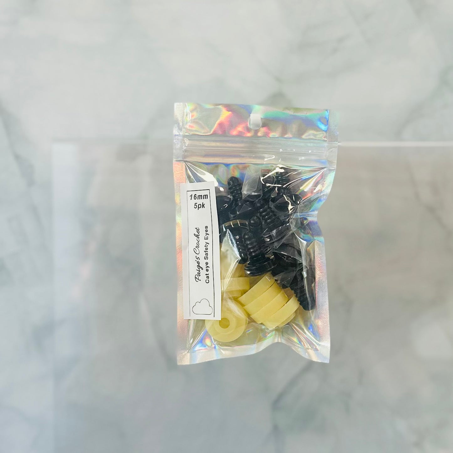 Dragon/Cat Sinker Safety Eyes | 5 Pair Pack | Sizes 14mm–30mm