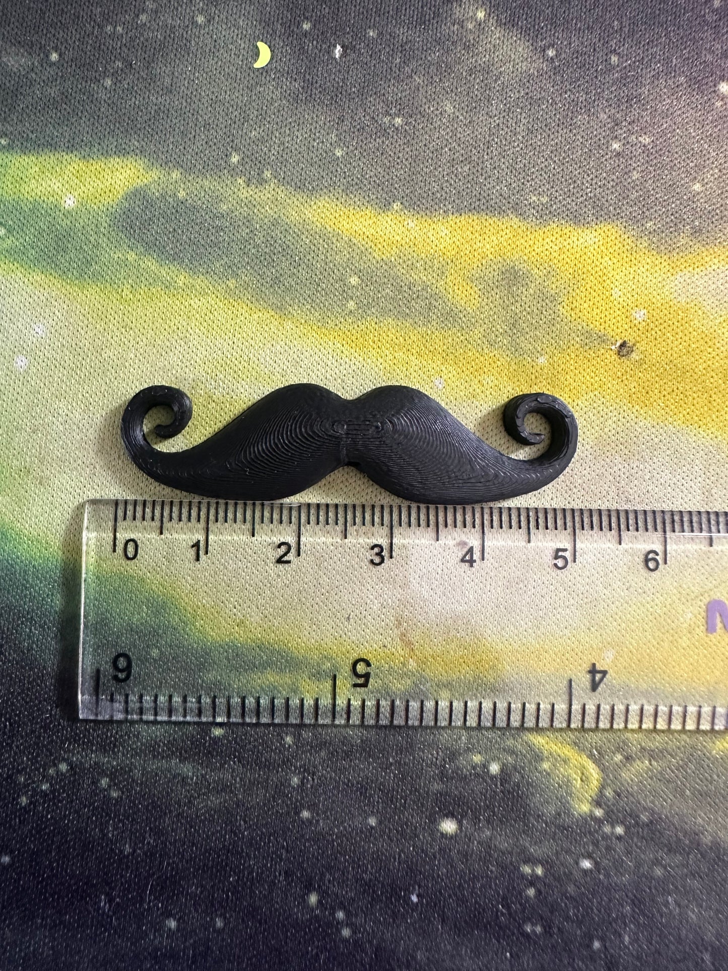 3d Printed Sew on Moustache - Amigurumi Accessories