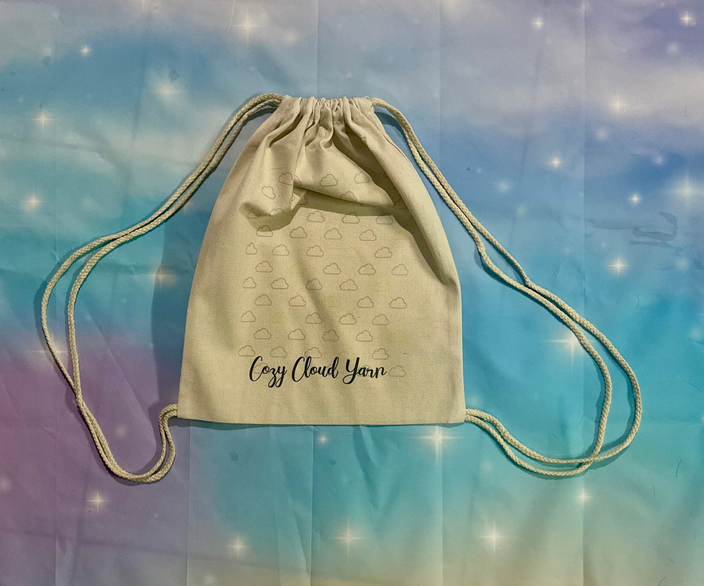 Cozy Cloud Merch Drawstring bag