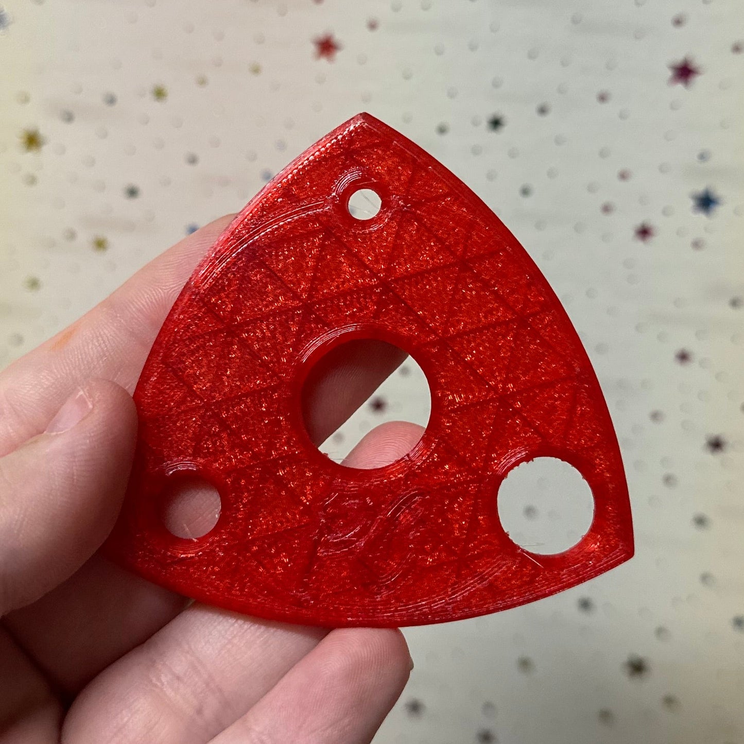 Crystal Collection Safety Eye jig - Red