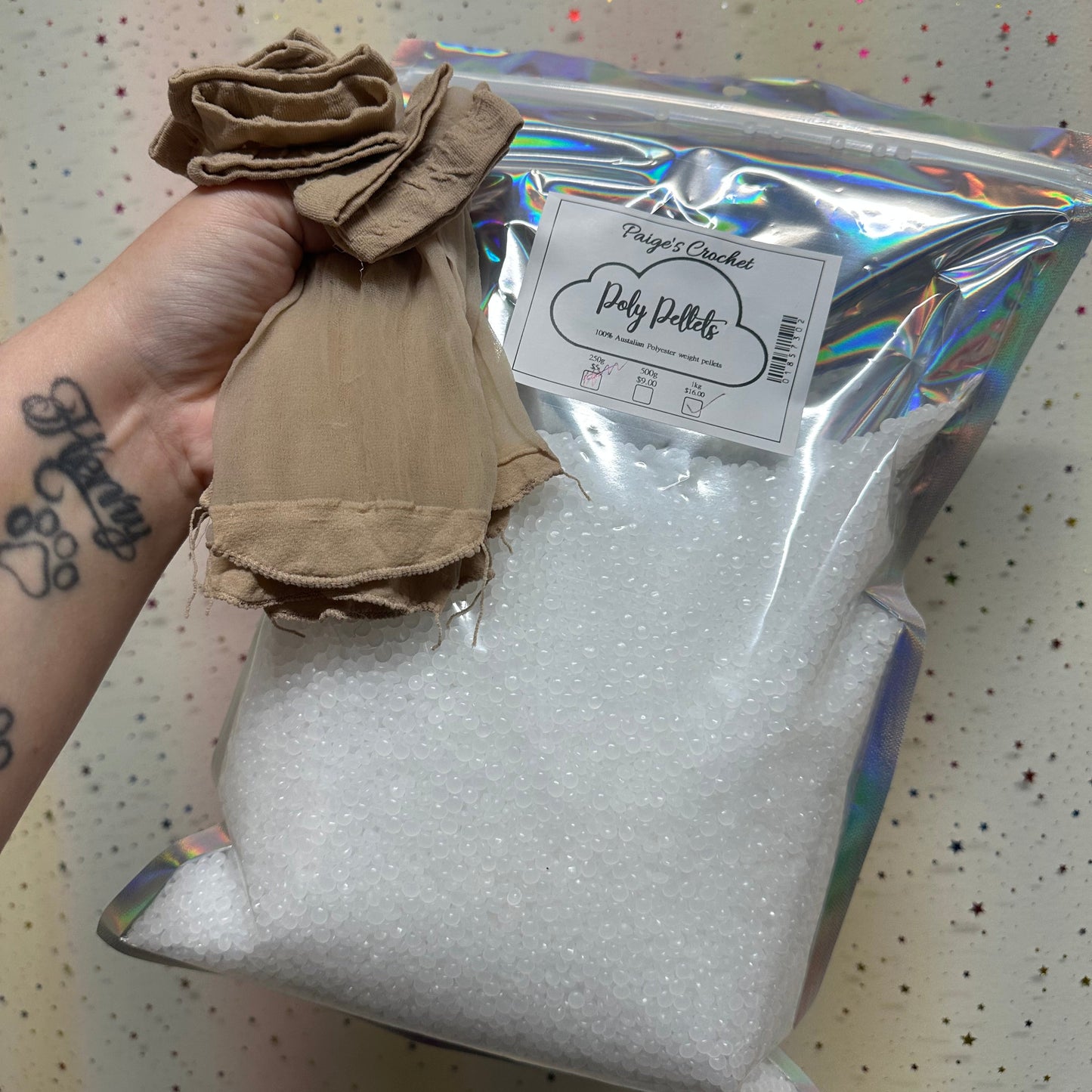 Aussie Made Poly Pellets - weighted stuffing product
