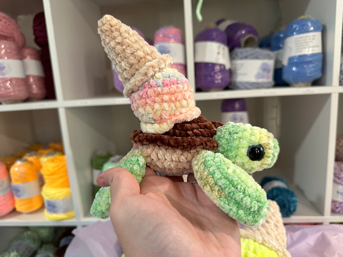 CROCHET PATTERN - Scoops The Ice Cream Turtle intermediate