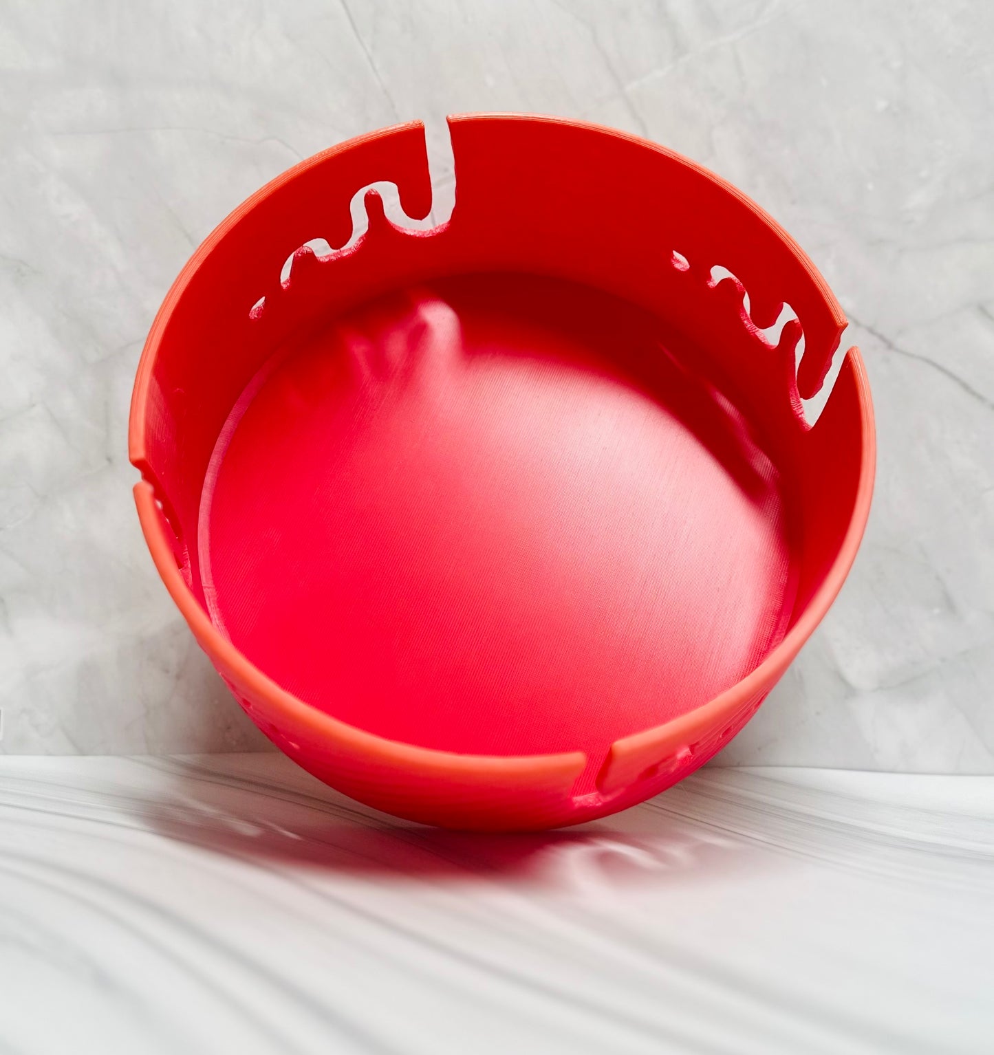 Ethereal Yarn Bowl Large - Lava - yellow/orange/red - 3D printed