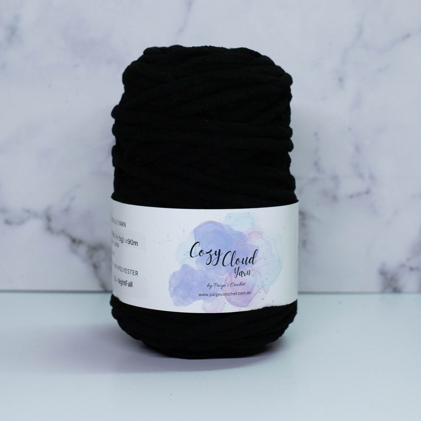 Cozy Cloud Yarn Original - 20 Nightfall - Blanket Yarn ( Black)