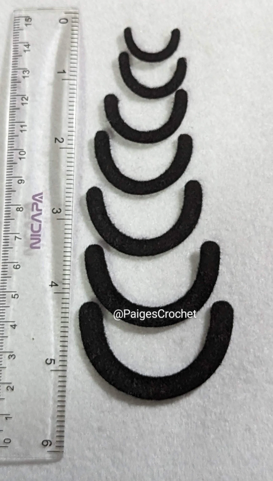 10 pack Deep Felt Mouth -2.5-5cm Safety Mouth