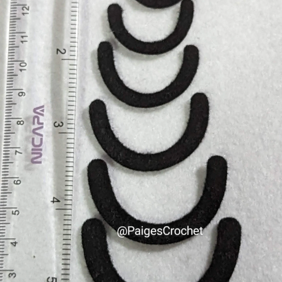 10 pack Deep Felt Mouth | 2.5cm