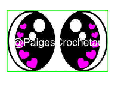 Cupids Bow Oval Felt eye SVG - Digital file