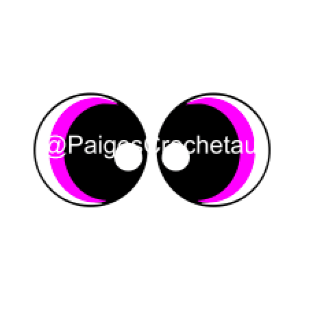 Double moon Felt eye SVG - Digital file