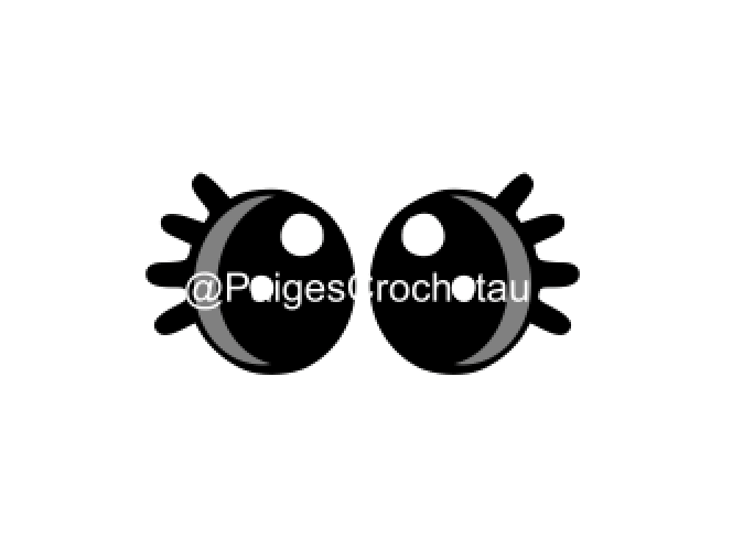 Eyelash Oval Felt eye SVG - Digital file