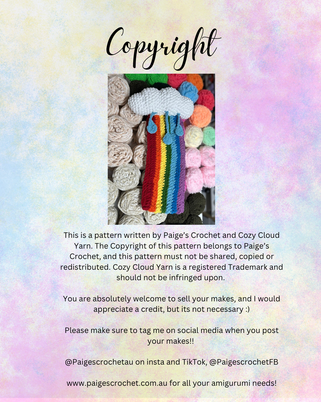 CROCHET PATTERN - The Cozy Cloud Yarn Snuggler - Crochet Pattern - Beginner friendly
