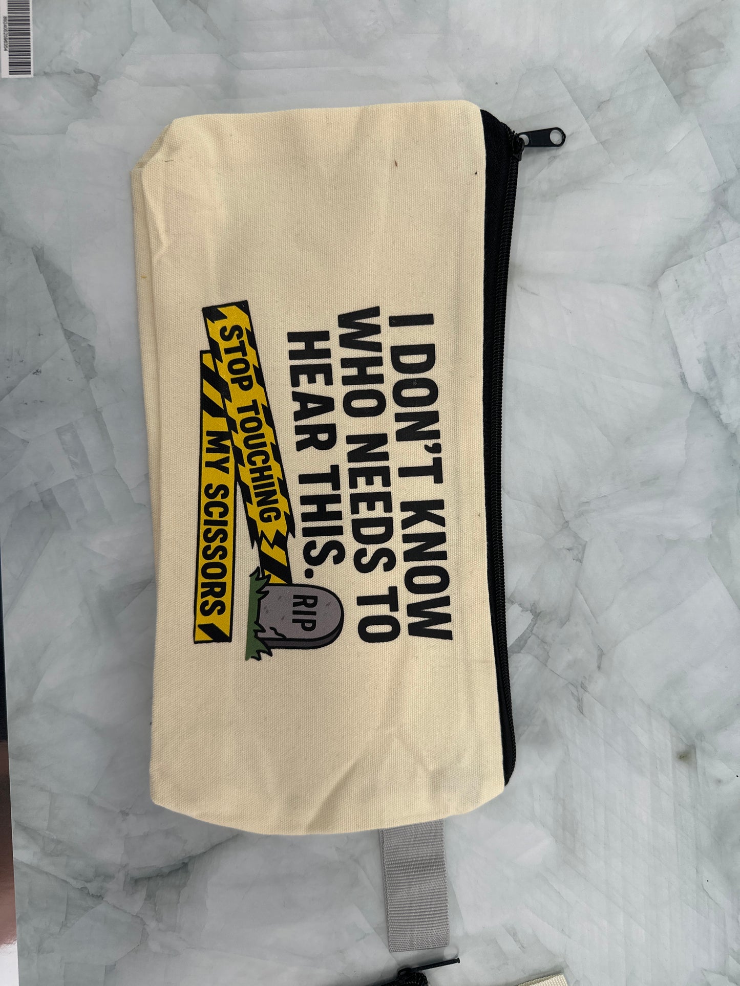 Stop touching my scissors Tool pouch