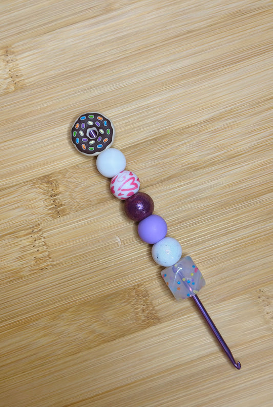 Silicone Bead ergonomic Crochet hook - 3mm - 5.5mm - sweet tooth