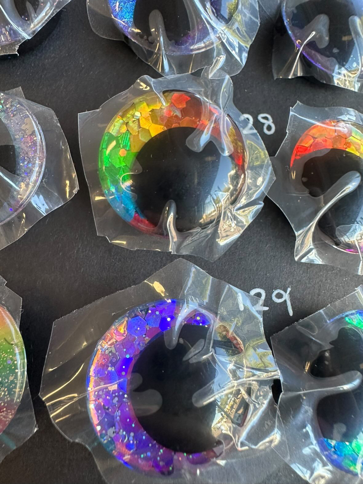 Hand painted Safety eye Mystery packs - 2, 4, 6 or 8 pairs