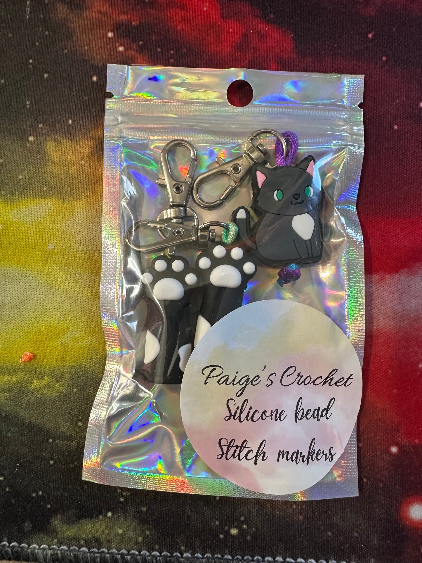 Silicone bead Sassy Stitch marker