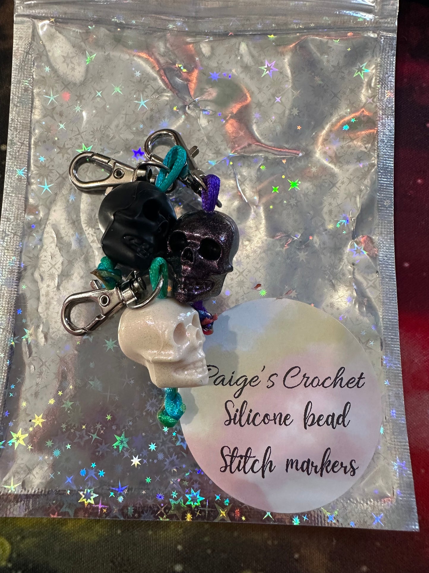 Silicone bead Sassy Stitch marker