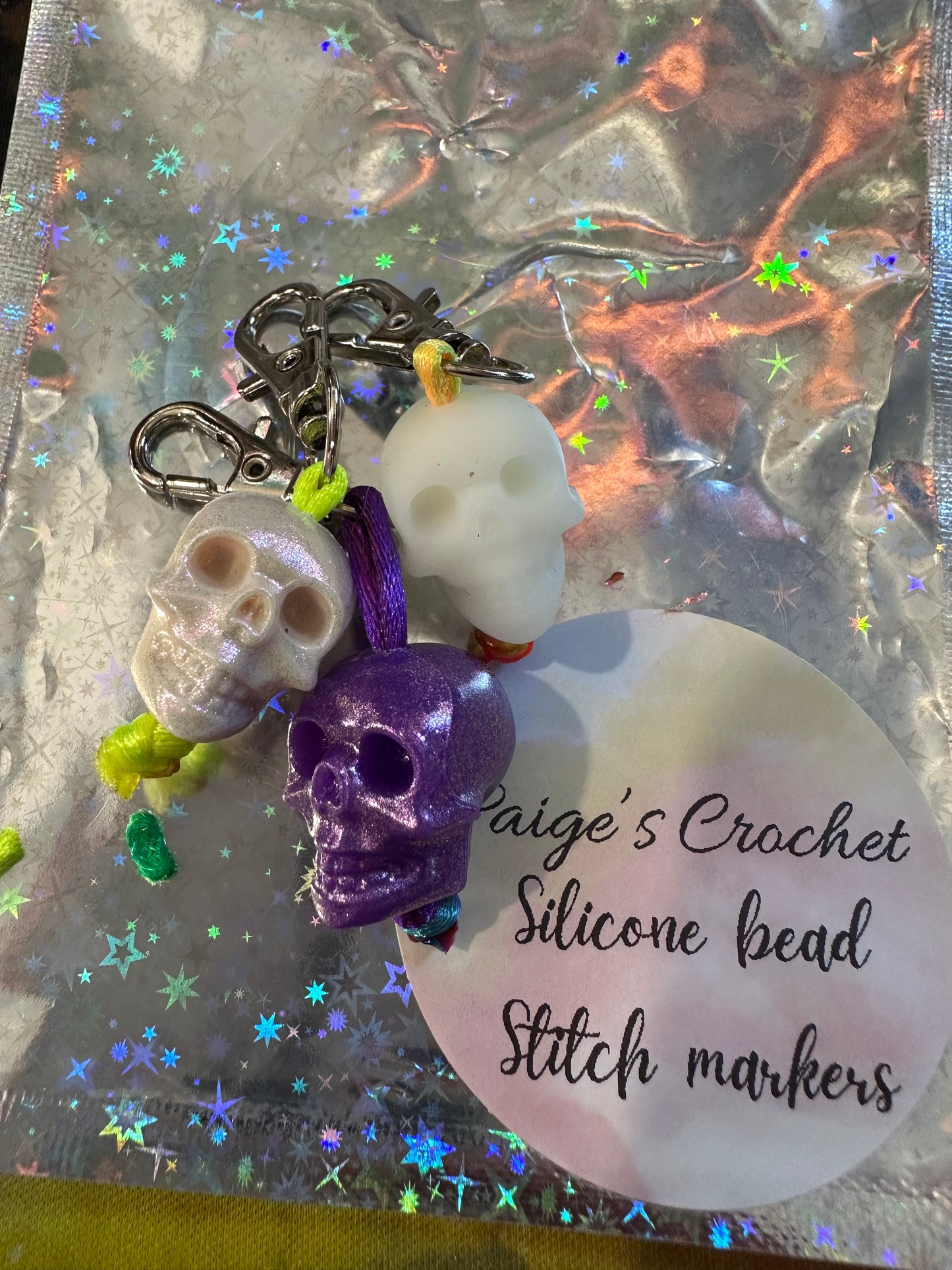 Silicone bead Sassy Stitch marker