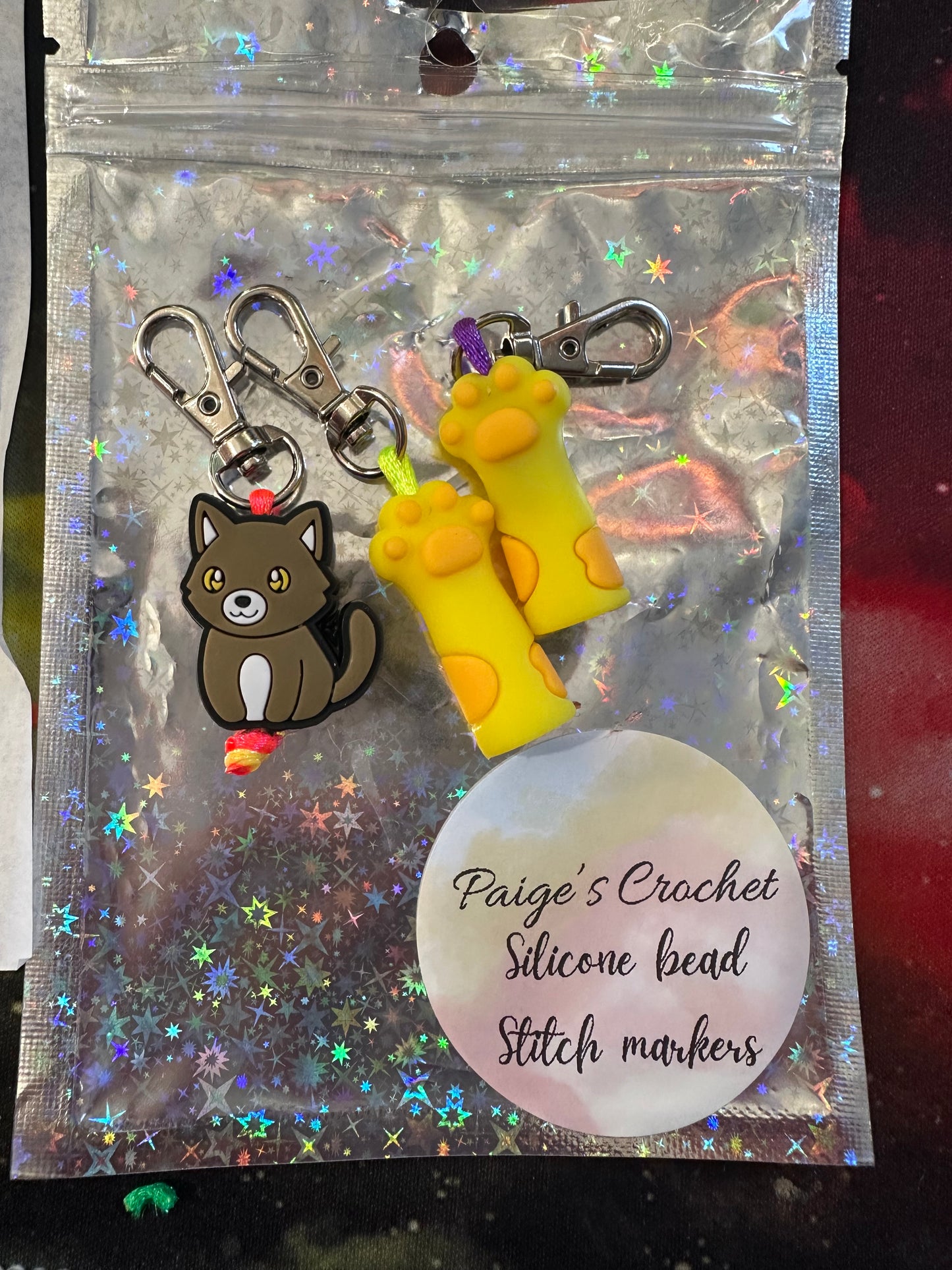 Silicone bead Sassy Stitch marker