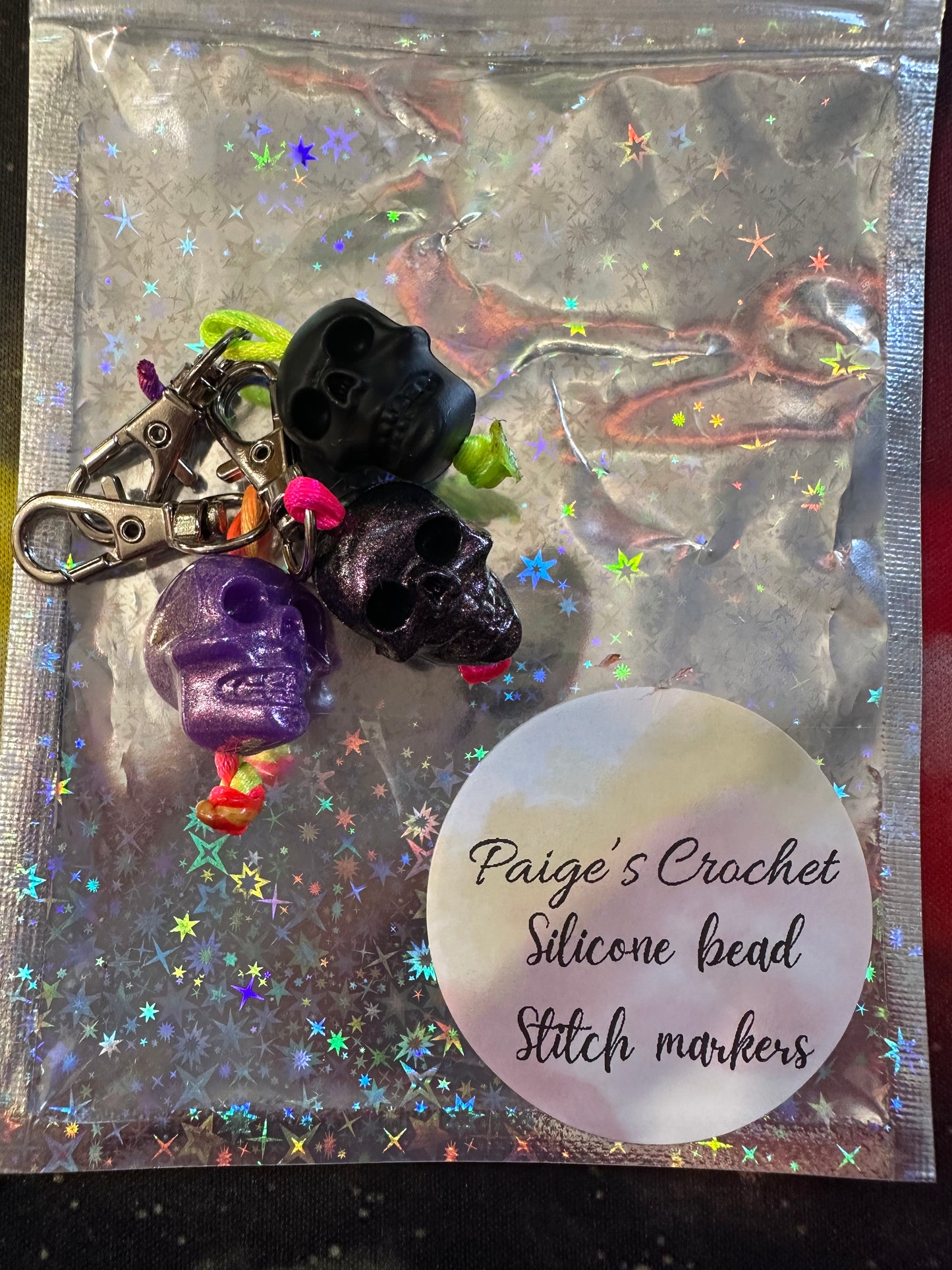 Silicone bead Sassy Stitch marker