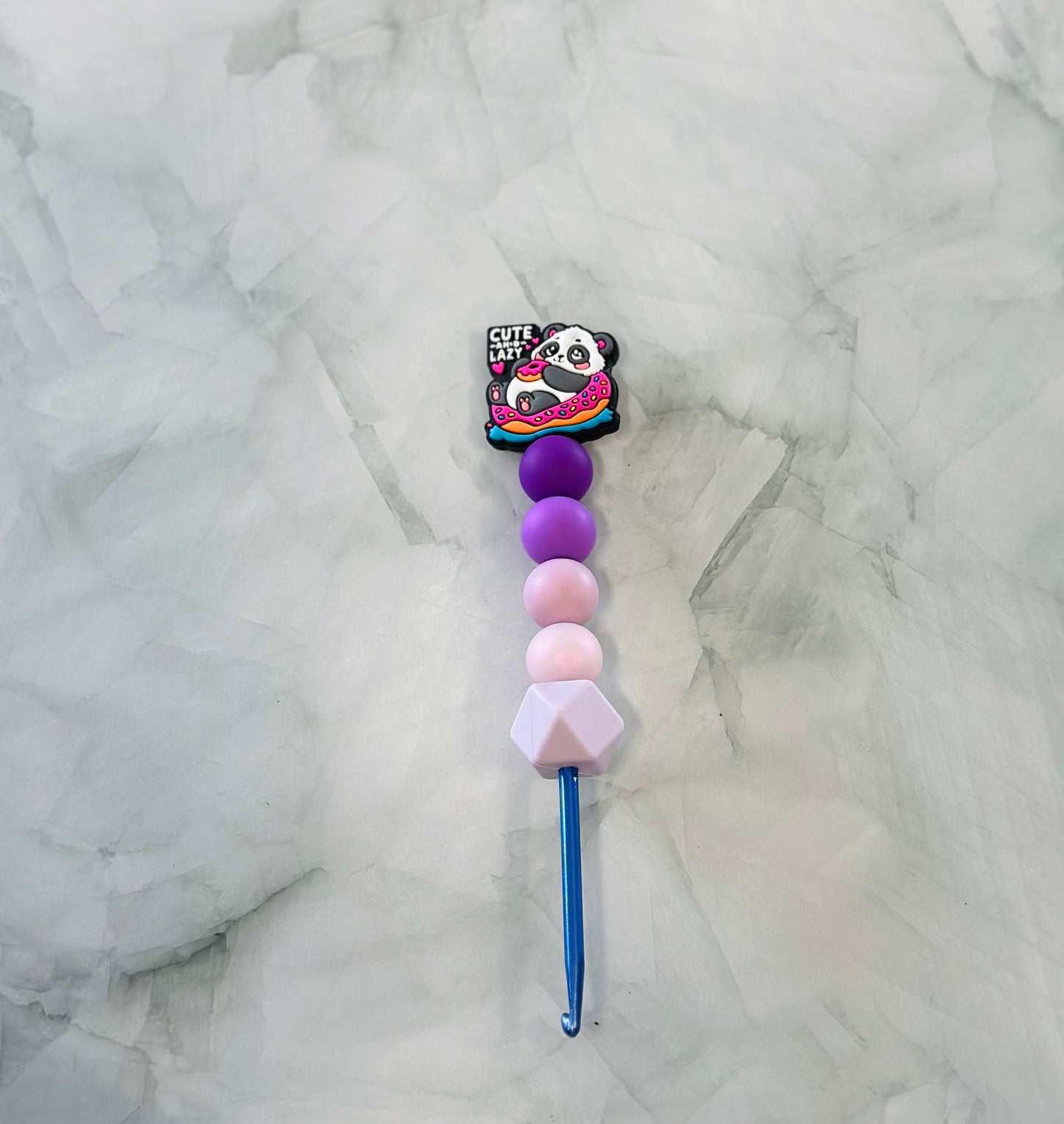 Silicone Bead ergonomic Crochet hook - 3mm - 5mm - Lazy AND Cute