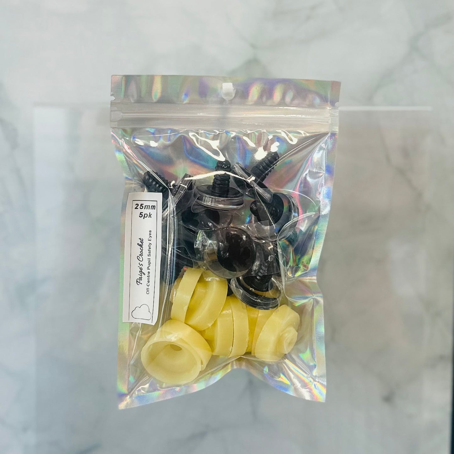 Off-Centre Pupil Sinker Safety Eyes | 5 Pack | Sizes 14–35mm