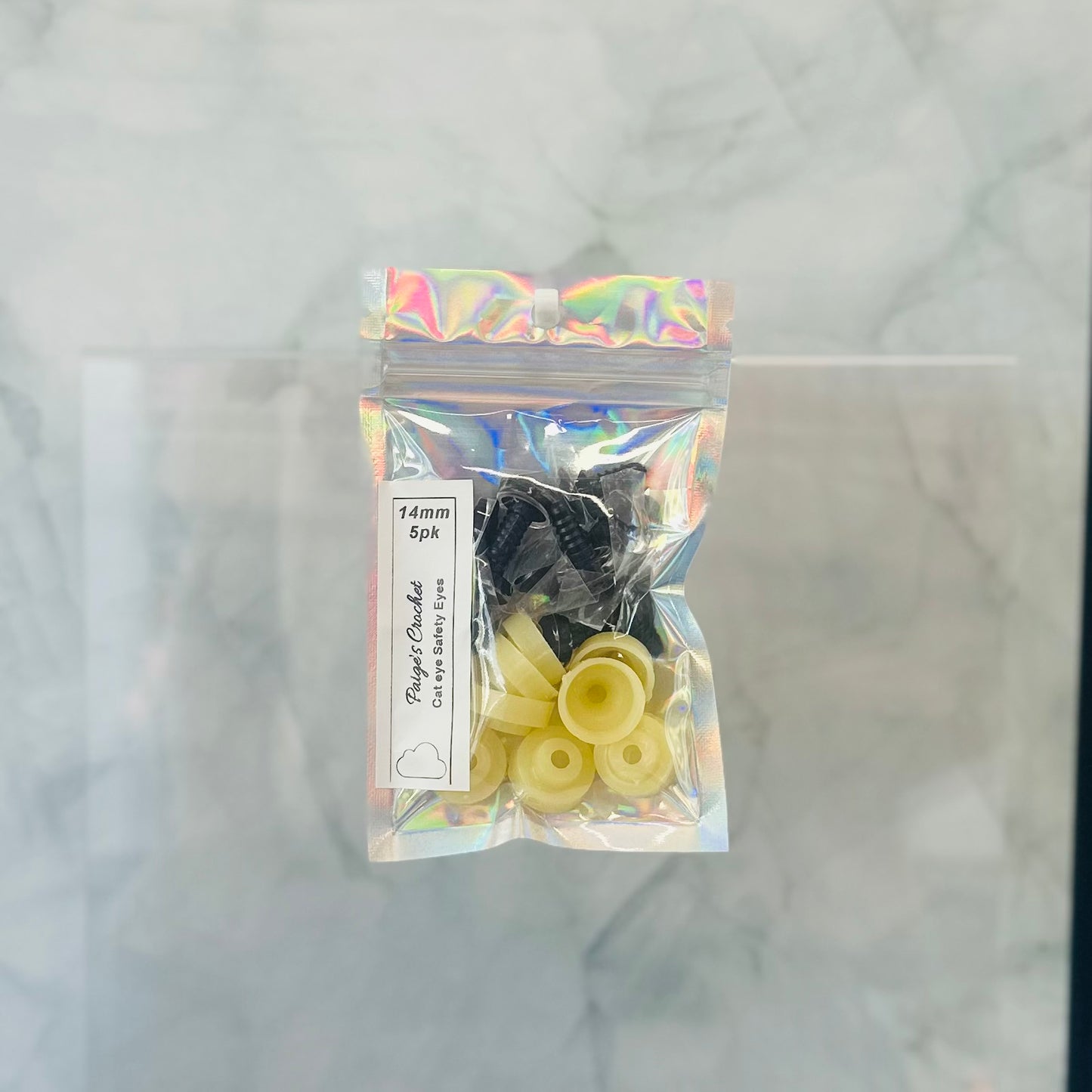 Dragon/Cat Sinker Safety Eyes | 5 Pair Pack | Sizes 14mm–30mm