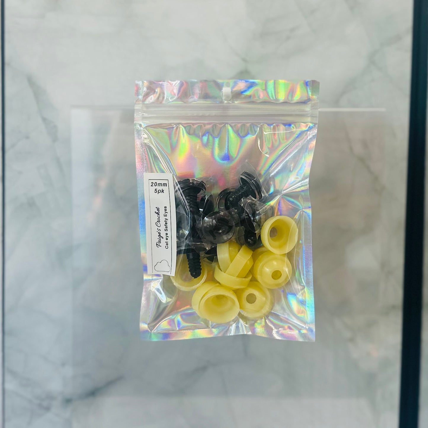 Dragon/Cat Sinker Safety Eyes | 5 Pair Pack | Sizes 14mm–30mm