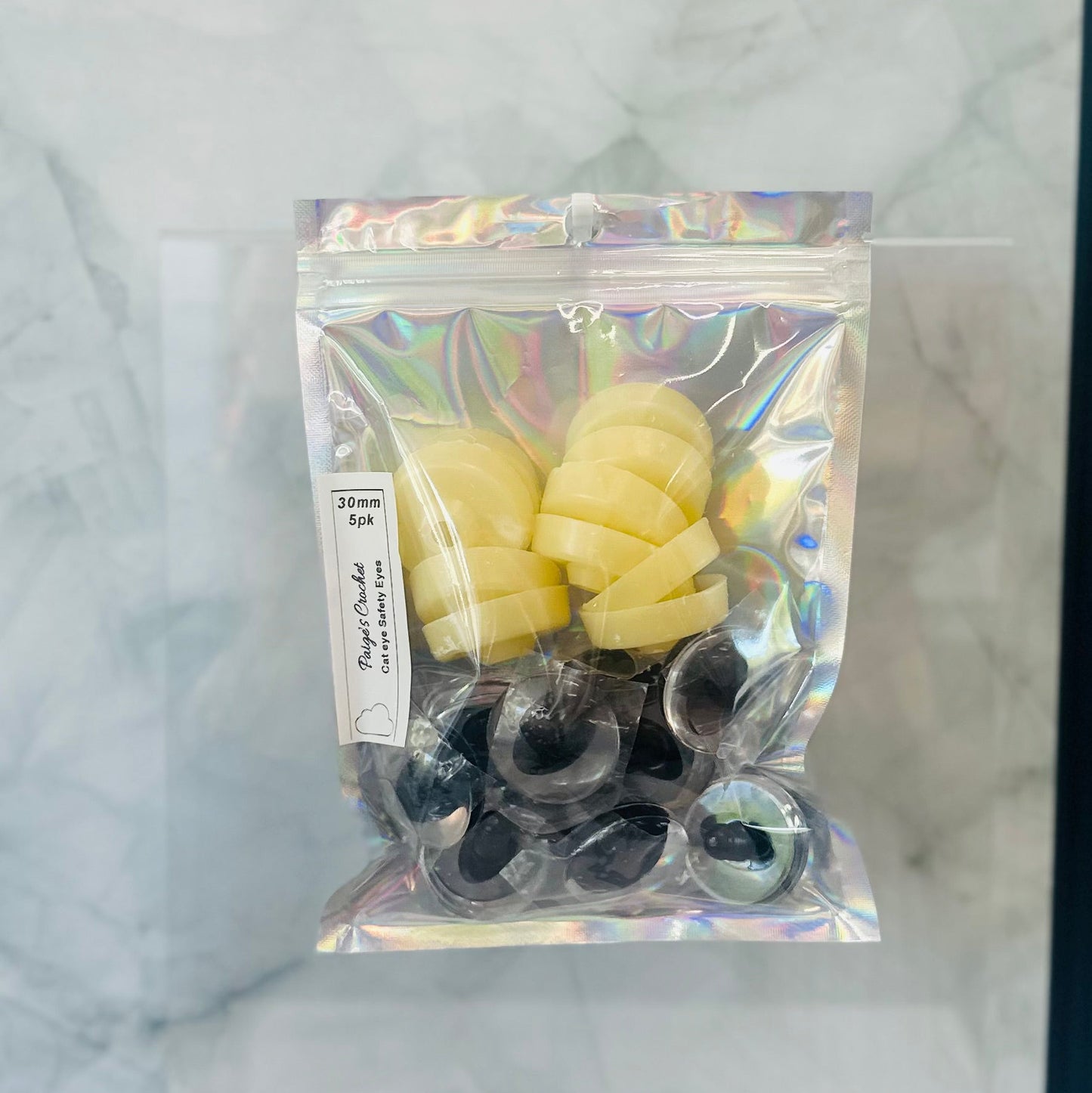 Dragon/Cat Sinker Safety Eyes | 5 Pair Pack | Sizes 14mm–30mm