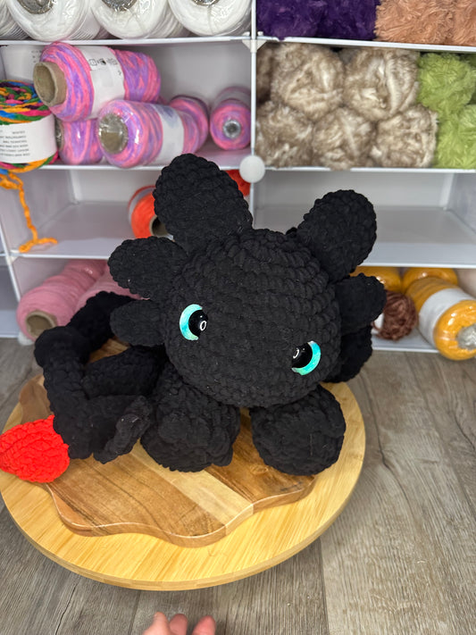 Matte Black Dragon snuggler