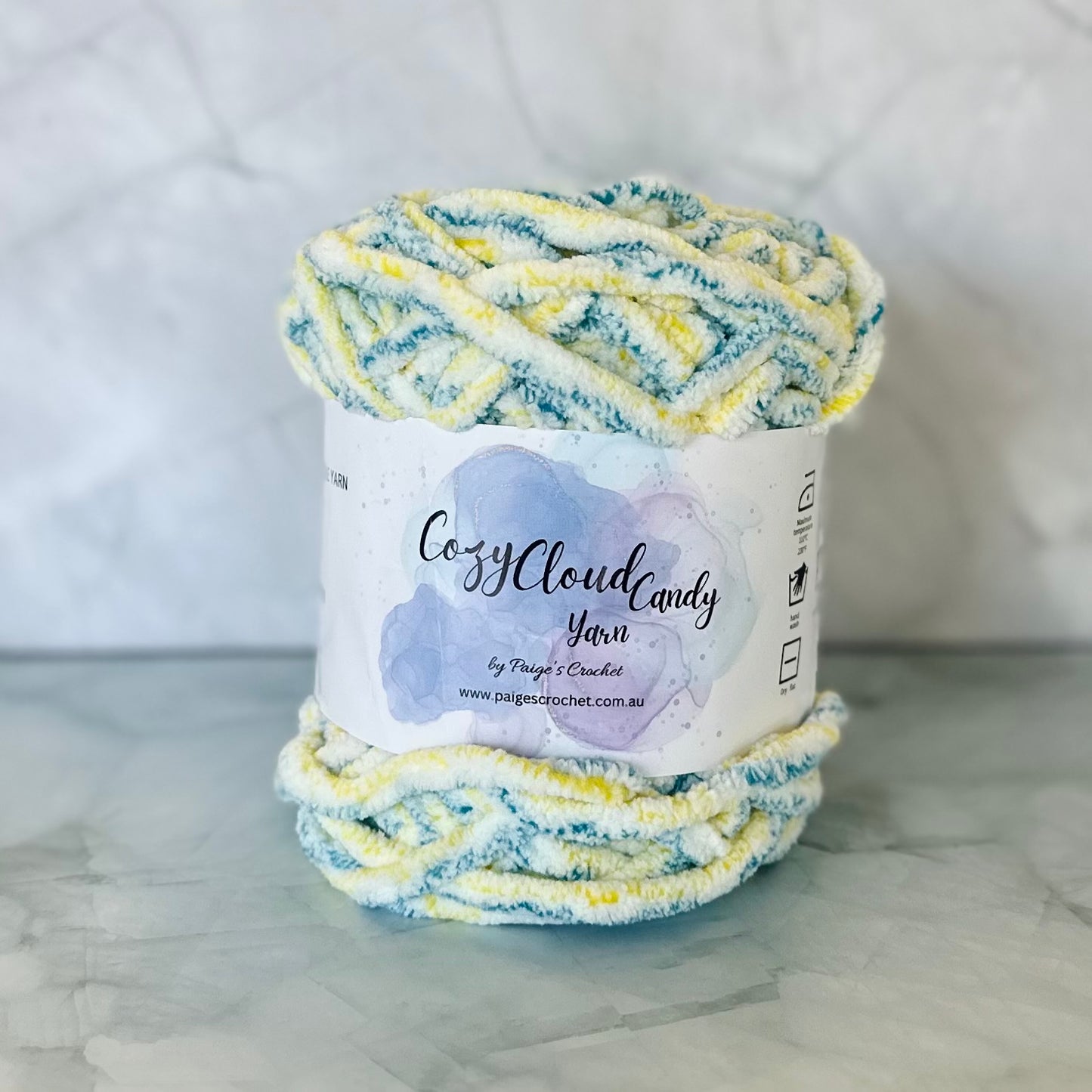 Cozy Cloud Candy - 30 (Light blue/Yellow Mix)