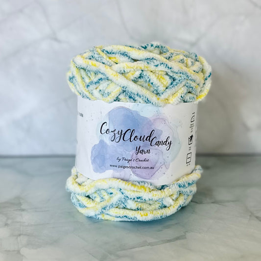 Cozy Cloud Candy - 30 (Light blue/Yellow Mix)