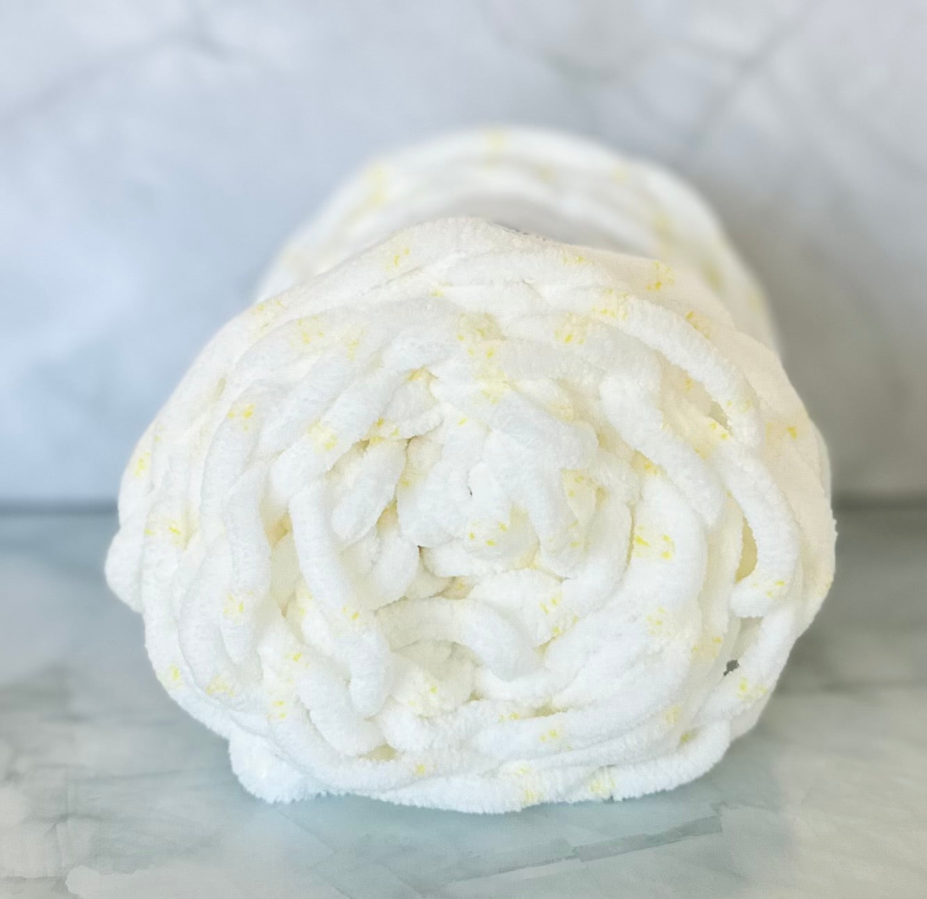 Cozy Cloud Candy - 33 ( very light yellow speckle)