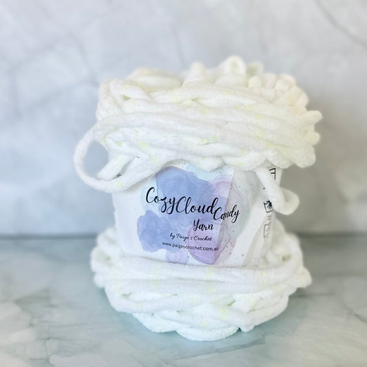 Cozy Cloud Candy - 35 ( very Light green speckle)