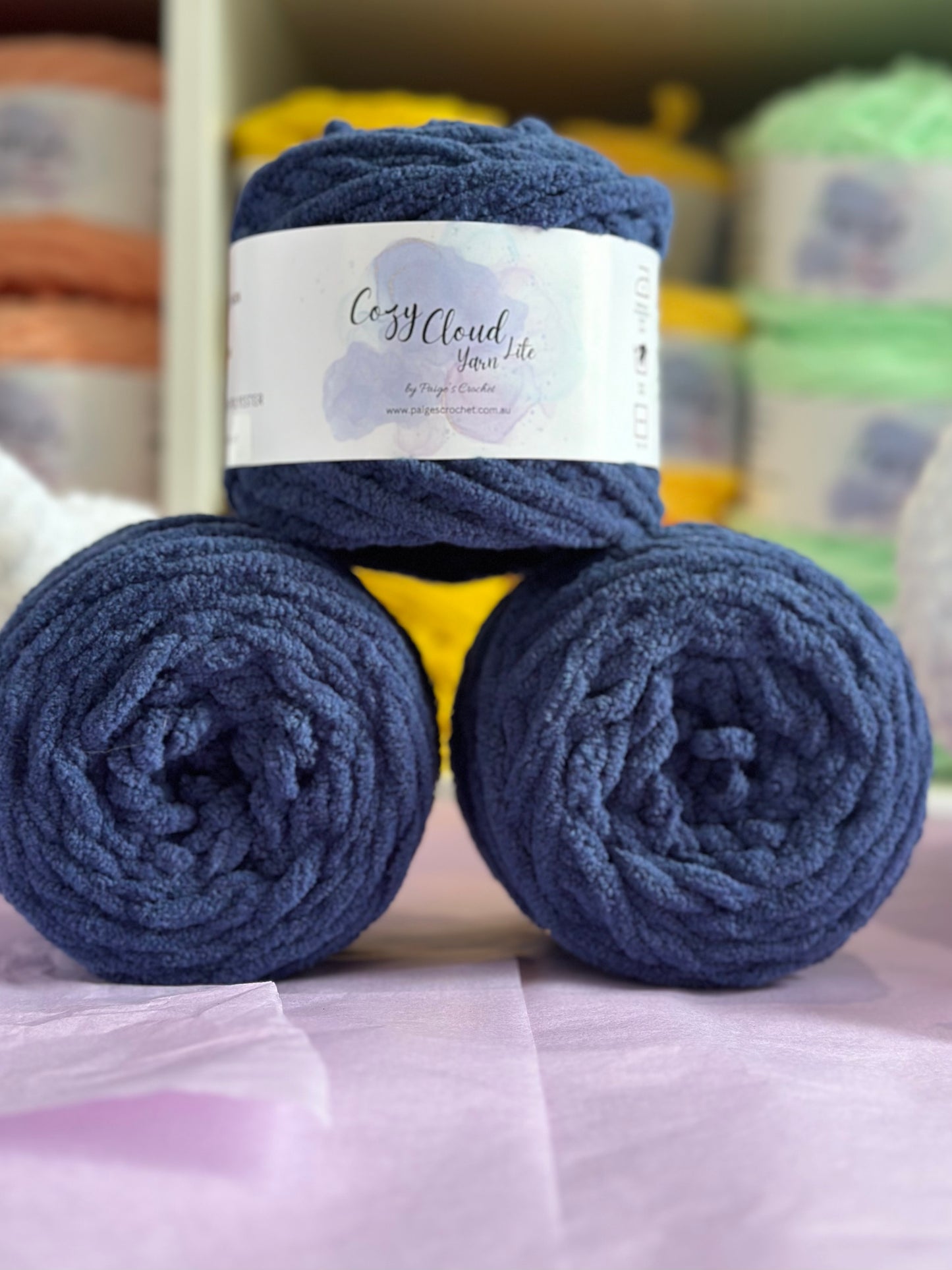 Cozy Cloud Lite Yarn - 61 Midnight - 95g-  Blanket Yarn