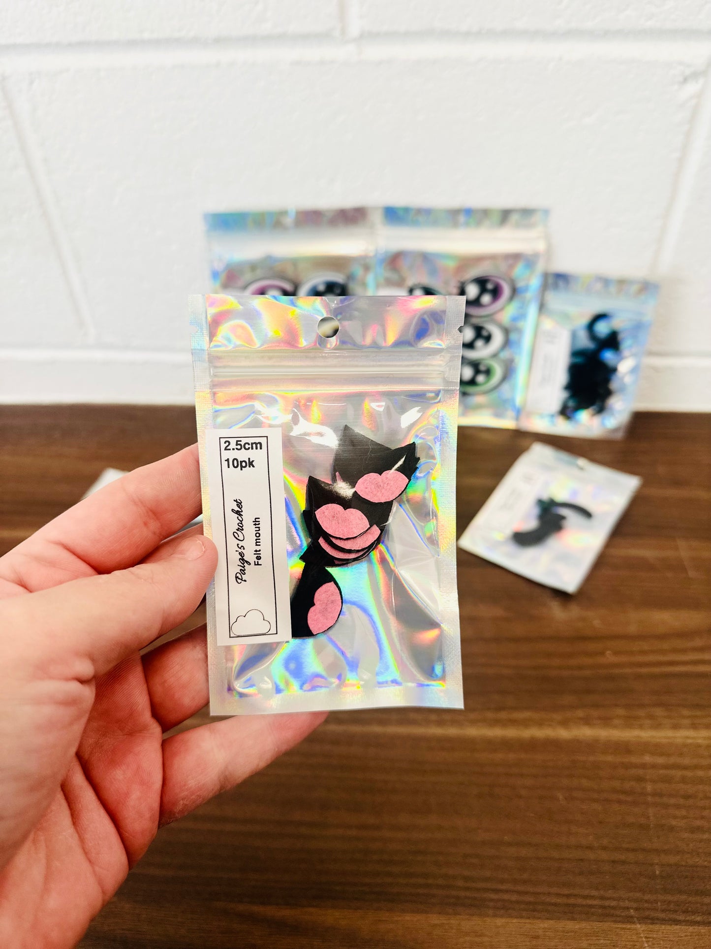 Open Felt Mouth | 10pk | Sizes 2cm to 3cm