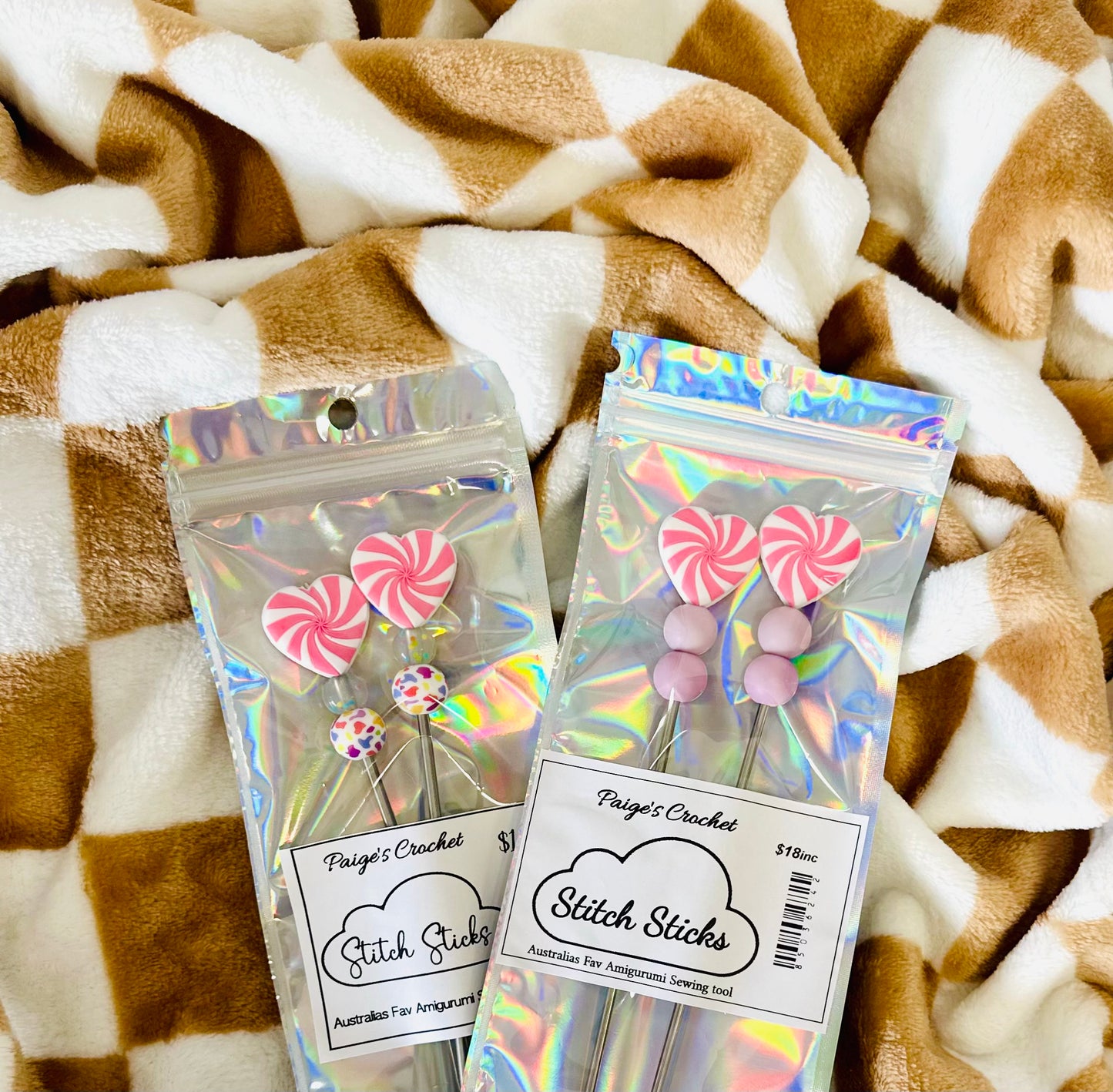Australia's First Stitch Sticks - Candy Hearts
