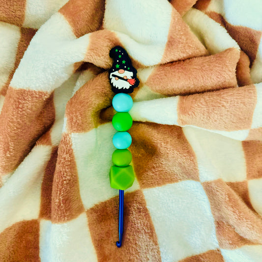 Silicone Bead ergonomic Crochet hook - 3mm - 5mm - Wizard Gnome