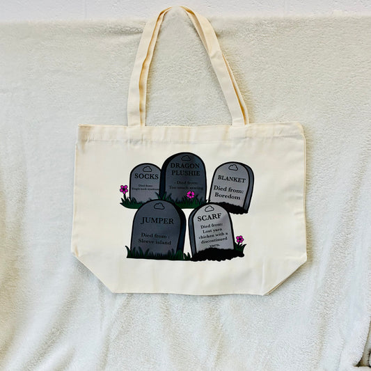 Cozy Cloud Tote bag - WIP Graveyard