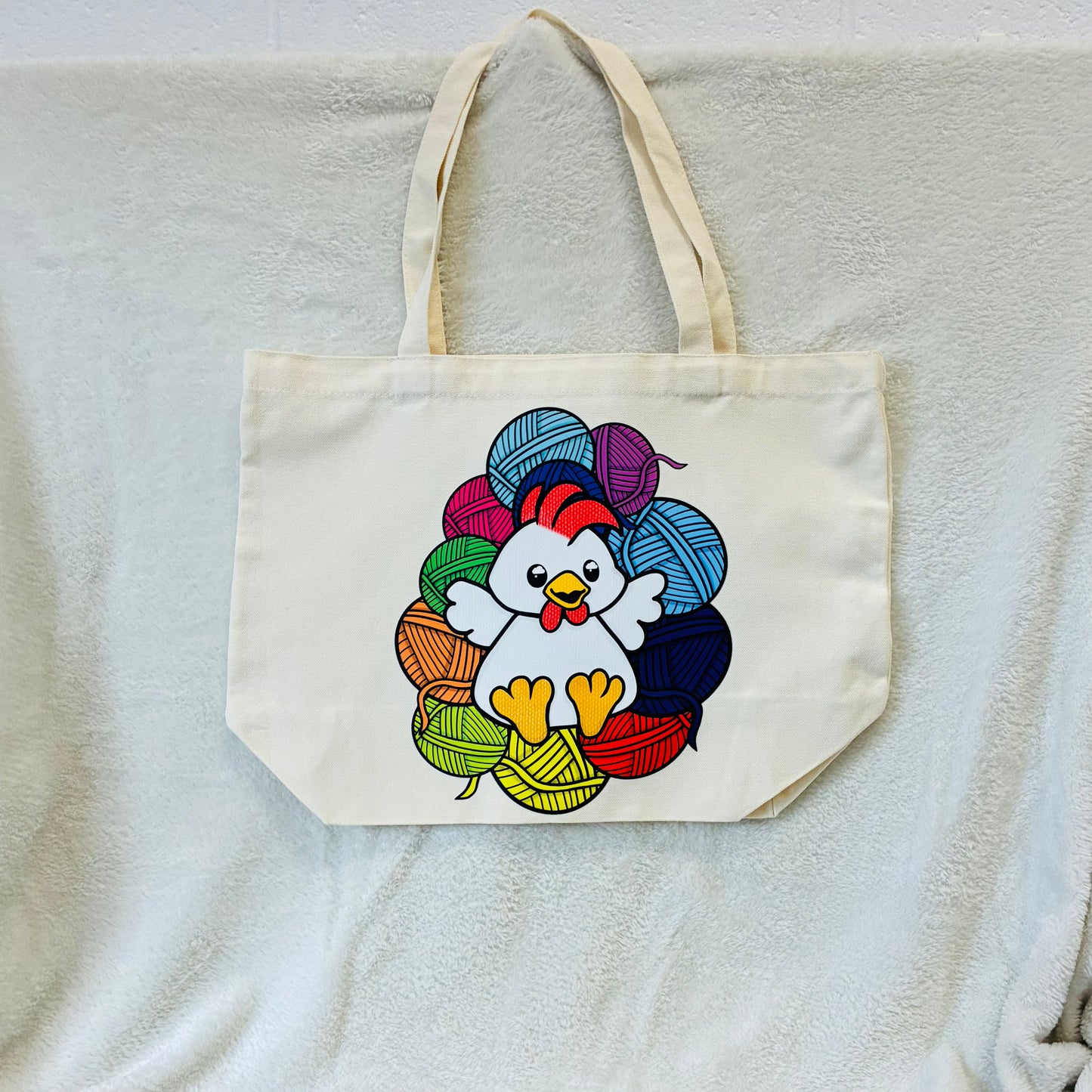 Cozy Cloud Tote bag - Yarn chicken