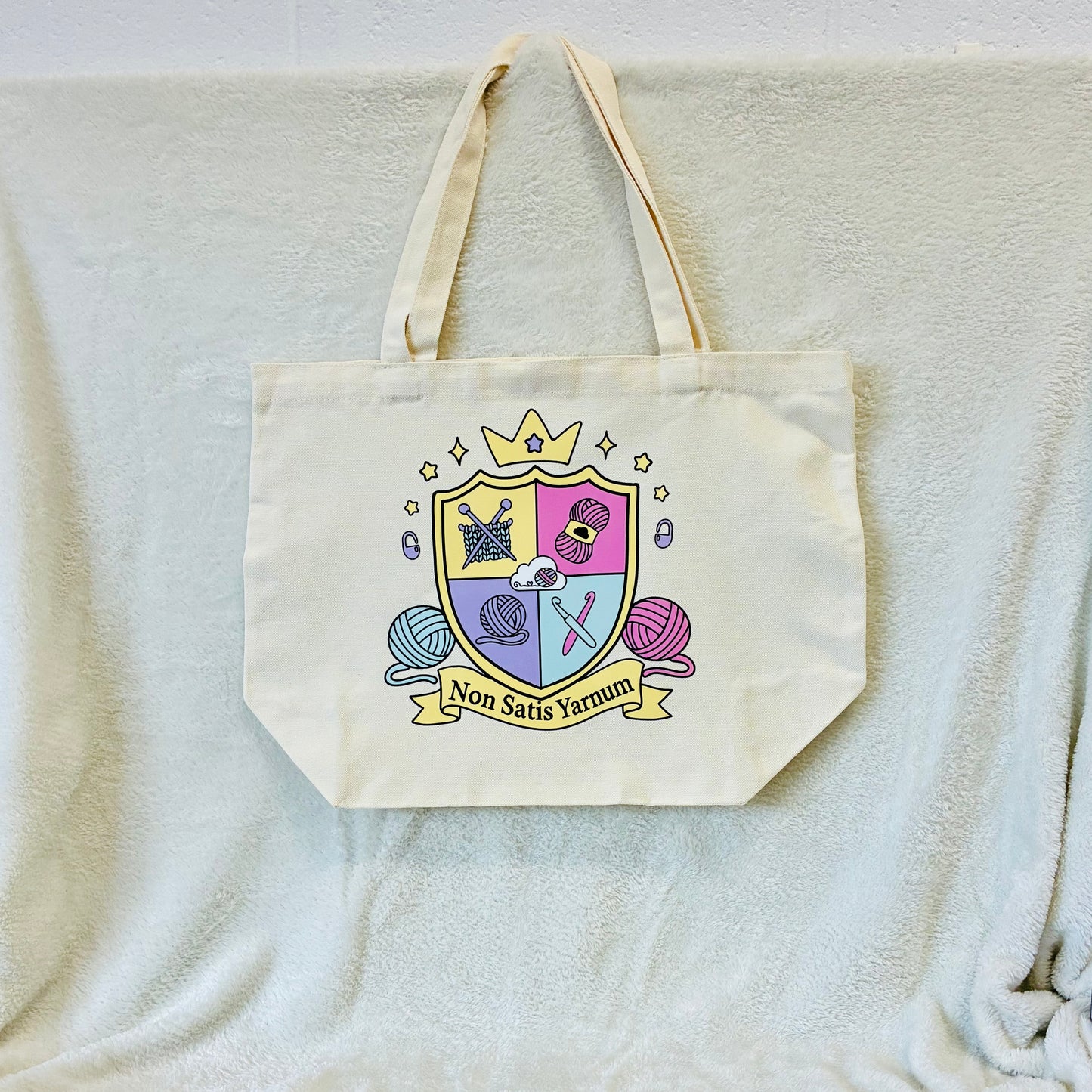 Cozy Cloud Tote bag - Fibre Art Coat of Arms