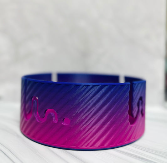 Ethereal Yarn Bowl Large - Twilight - Pink/ Dark Purple - 3d printed