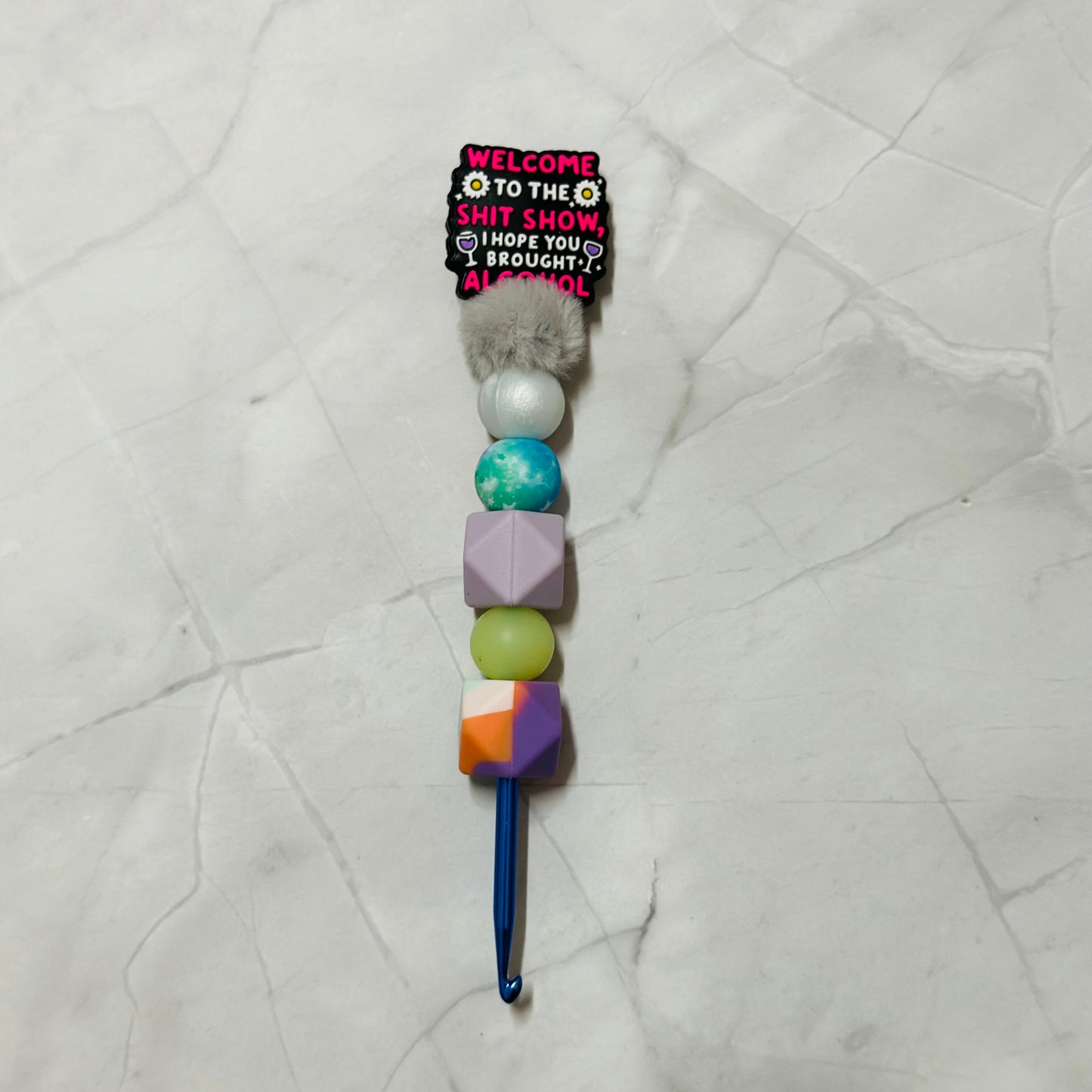 Silicone Bead ergonomic Crochet hook - 3mm - 5.5mm - Welcome to the shit show