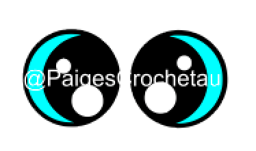 Crescent moon Felt eye SVG - Digital file